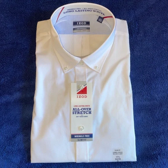 Izod | Shirts | Mens Izod White Button Down Dress Shirt New With Tags |  Poshmark
